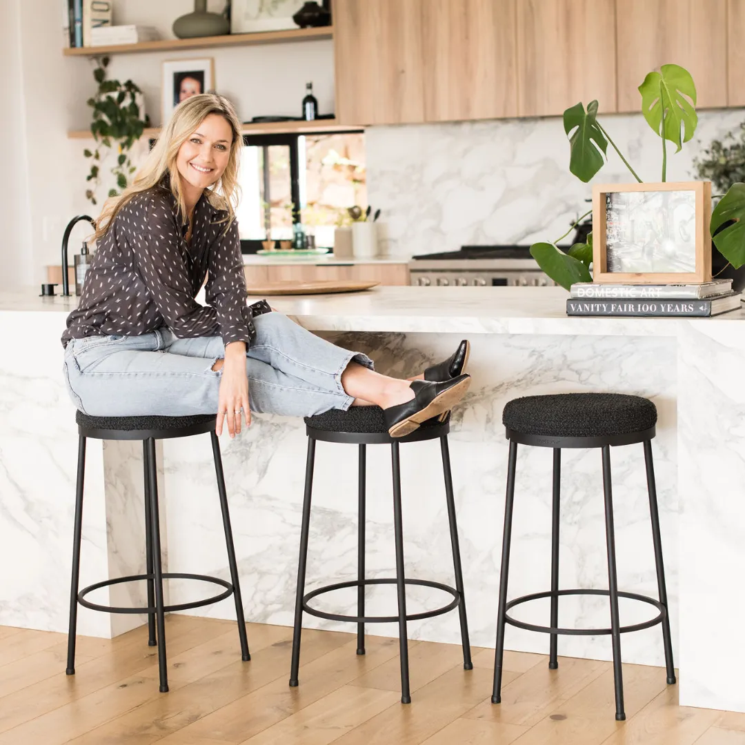Stockholm Round Kitchen Stool Combo - Bright