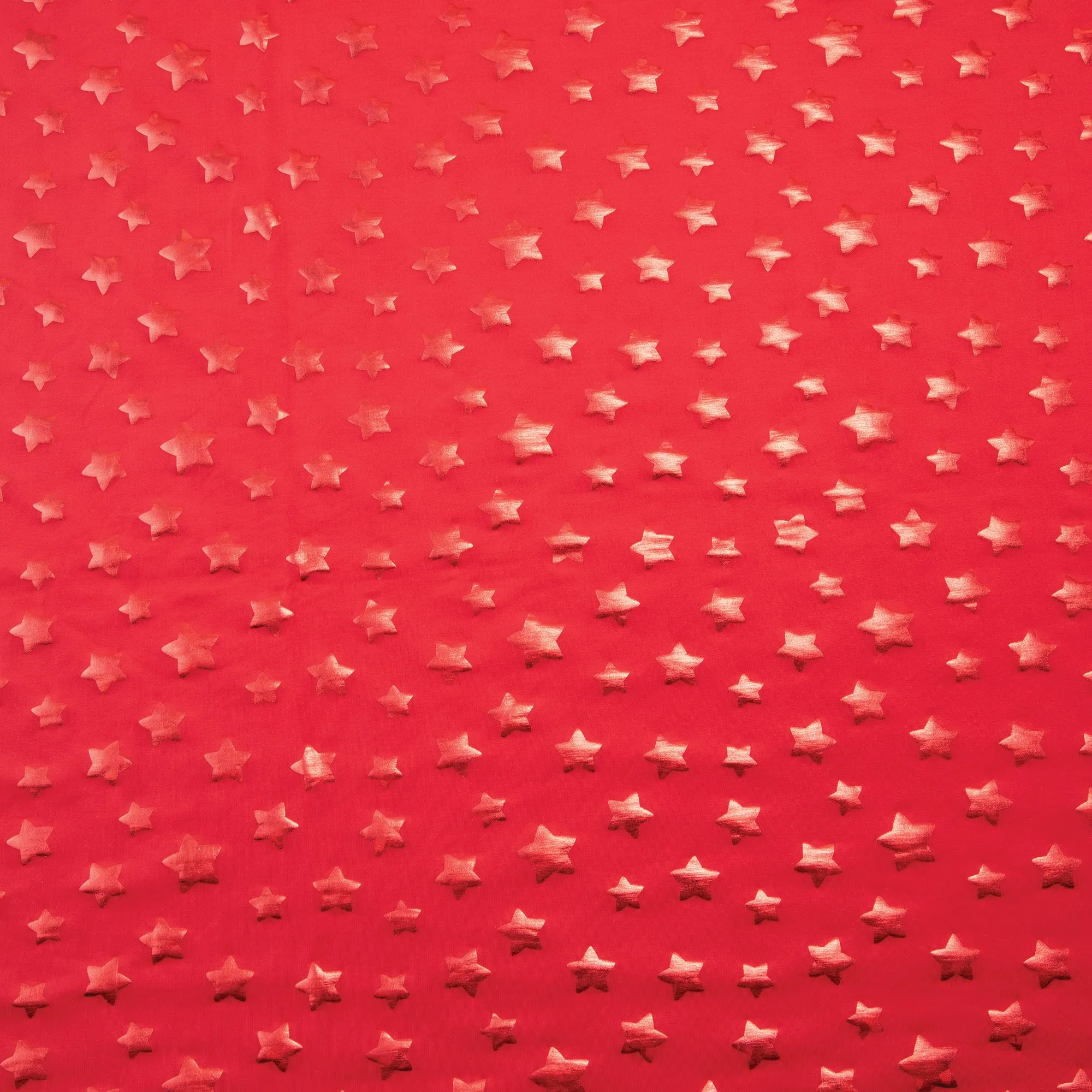 Stretch Fabric, Red Star Pattern, Red