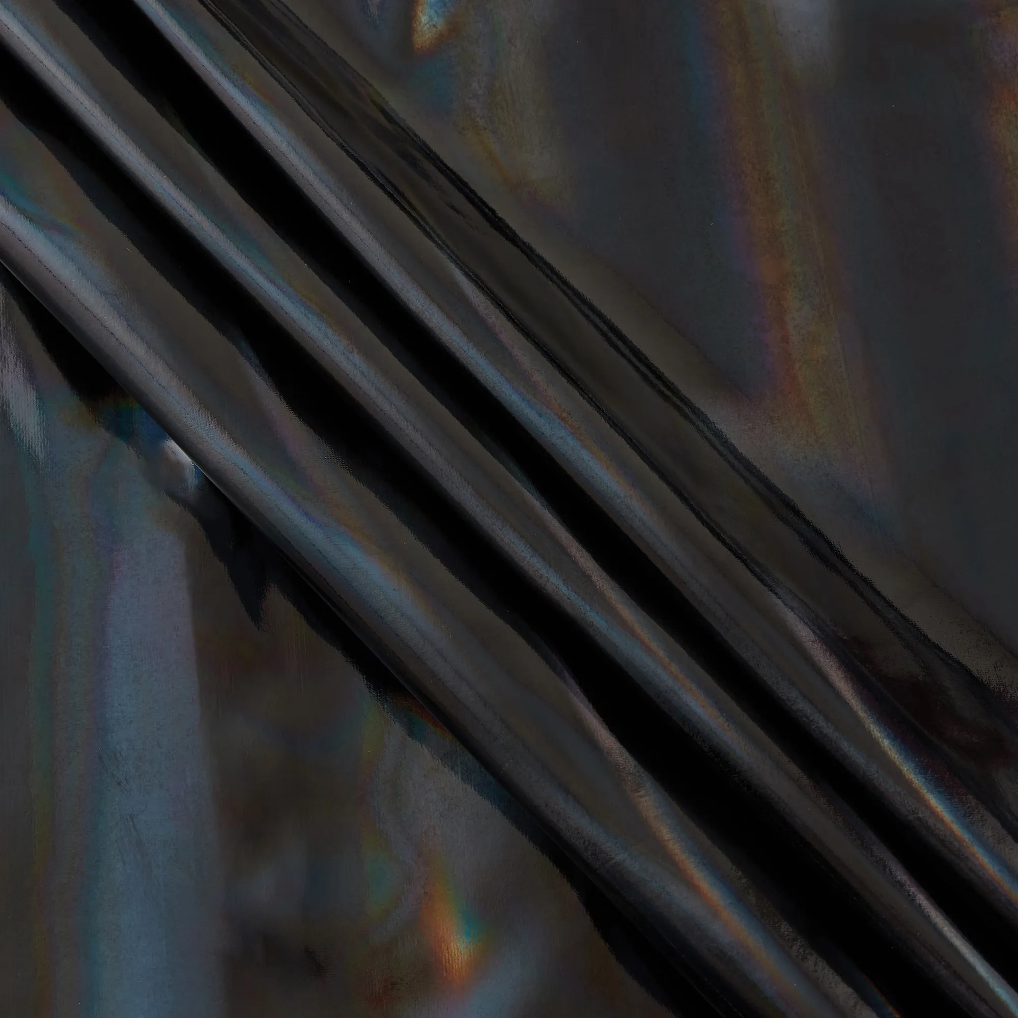 Stretch Foil Fabric, Black