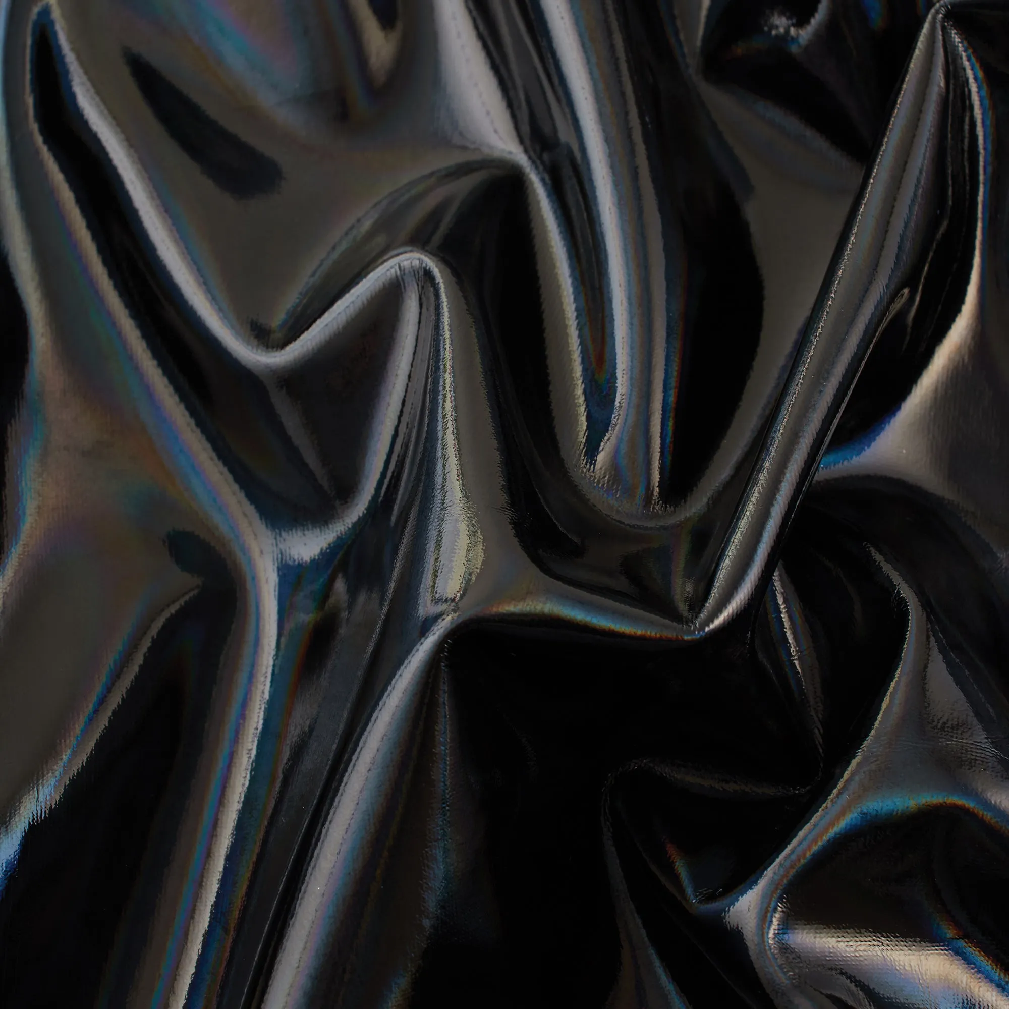Stretch Foil Fabric, Black