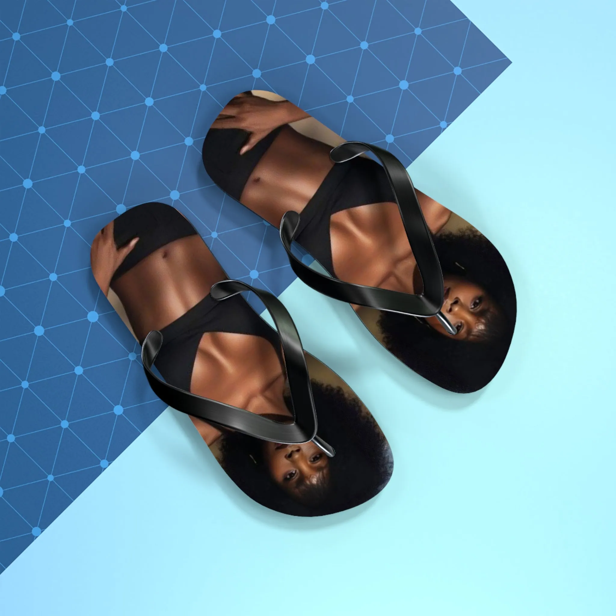 Stylish Flip Flops with Bold Fashion Design - Perfect for Summer Vibes