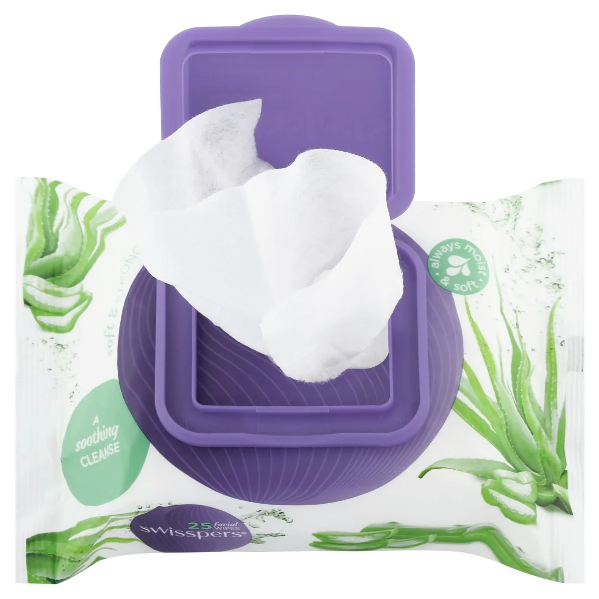 Swisspers Aloe Facial Wipes 25 Pack