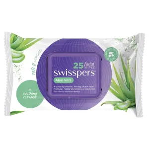 Swisspers Aloe Facial Wipes 25 Pack