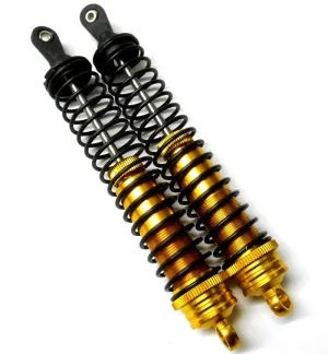 T81002G 1/8 Scale RC Front Shock Absorber Damper x 2 140mm Long Hi Speed Gold
