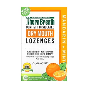 TheraBreath Dry Mouth Lozenges - Mandarin   Mint