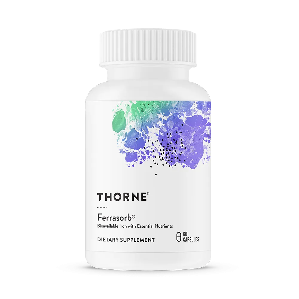 Thorne Research Ferrasorb Iron with Cofactors (60 Capsules)