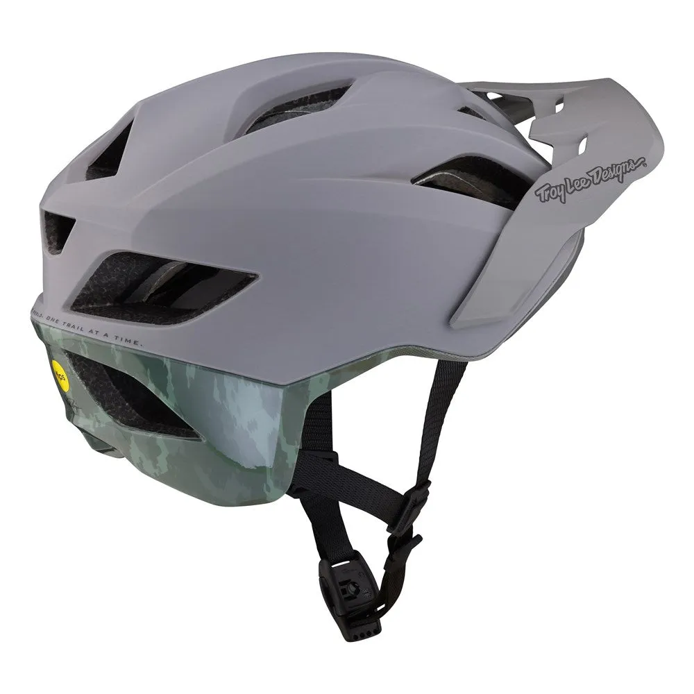 TLD Flowline SE Mips Helmet - Radian Camo Grey/Army Green -