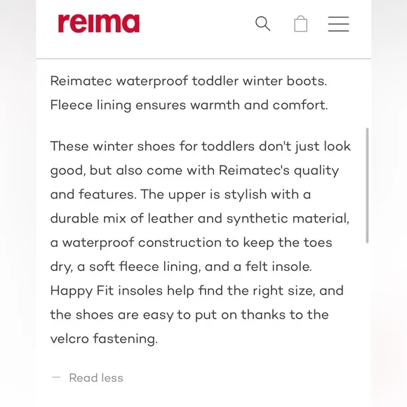 Toddlers' Waterproof Winter Shoes Qing