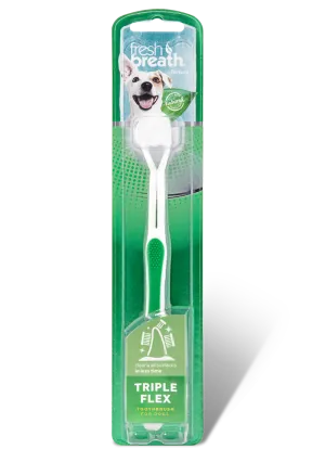 TropiClean Fresh Breath Triple Flex Toothbrush for Small Dogs