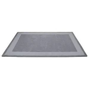 Two-Tone Area Rug 7.5ft x 12ft Rectangle - Grey