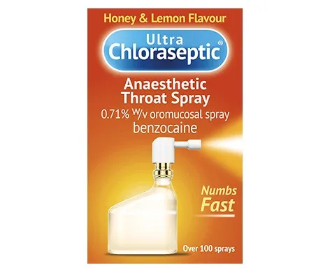 Ultra Chloraseptic Anaesthetic Throat Spray - Honey & Lemon Flavour