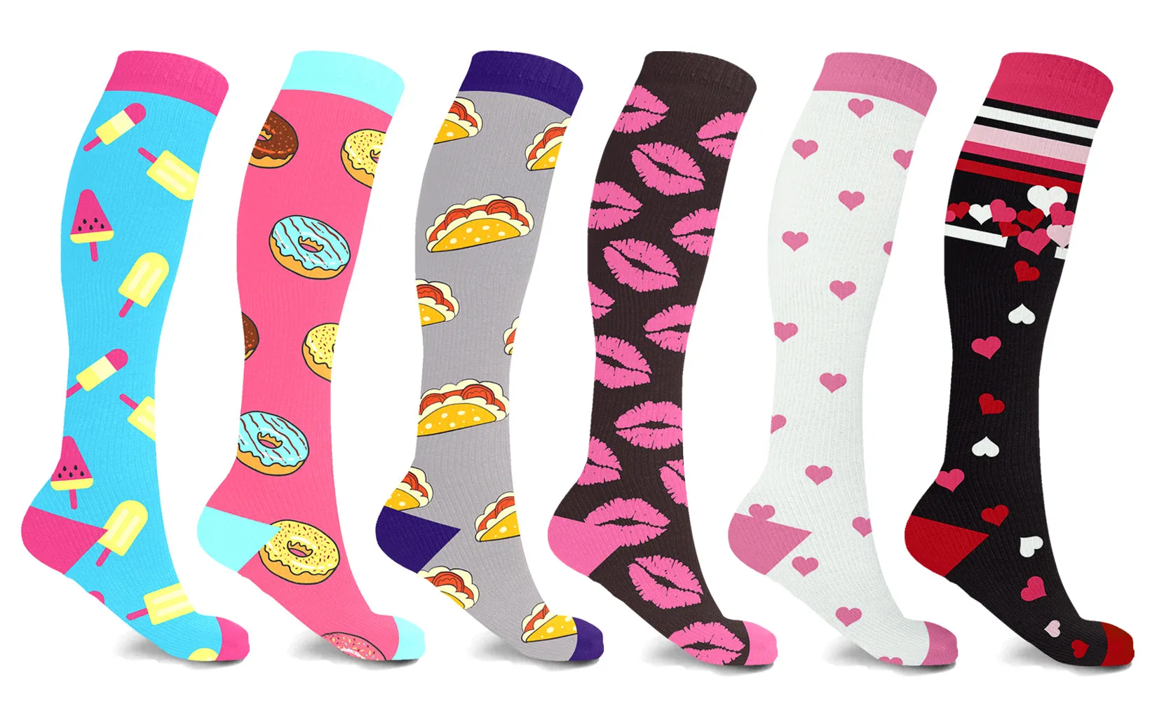 Valentines Compression Socks