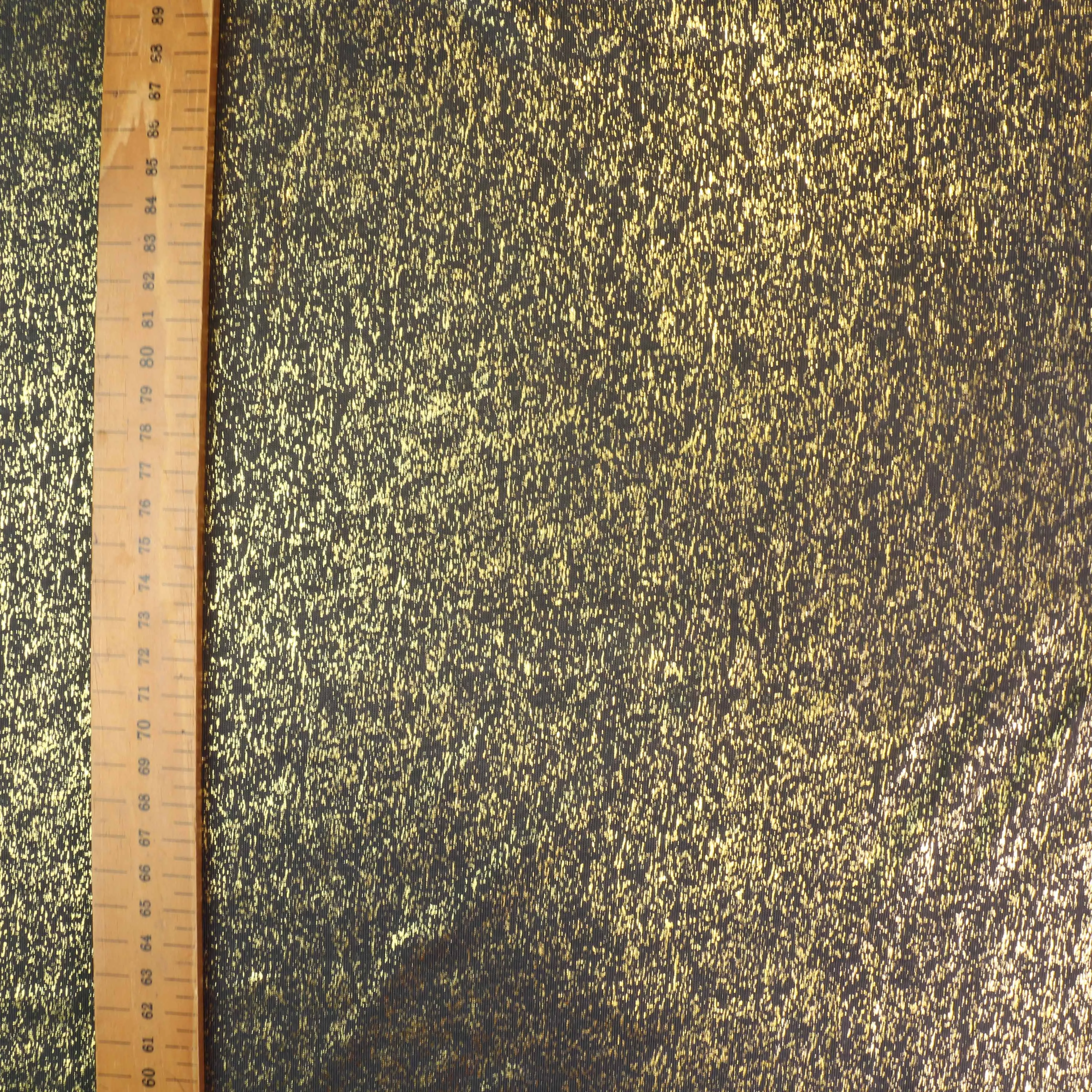 Viscose Jersey Fabric - Grey, gold