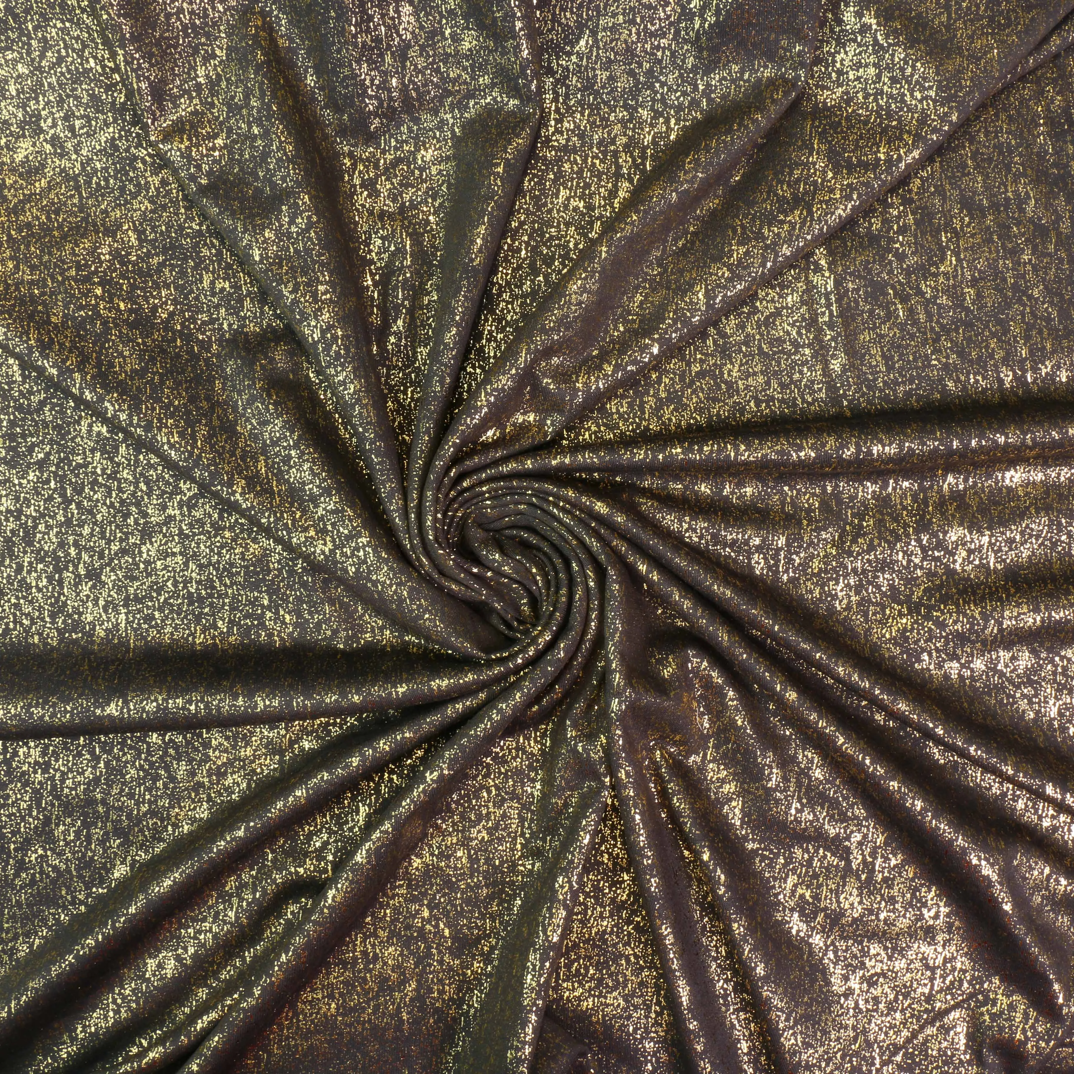 Viscose Jersey Fabric - Grey, gold