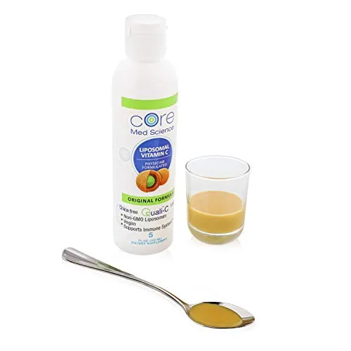 Vitamina liposomal optimizada C 1000 mg líquido | Quali®-C Ácido ascórbico escocés | Máxima absorción | Apoyo inmunológico | No OGM, 30 porciones, 1