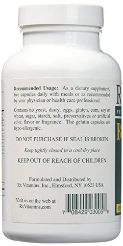 Vitaminas RX - Buffered C 500 mg 90 cápsulas [Salud y belleza]