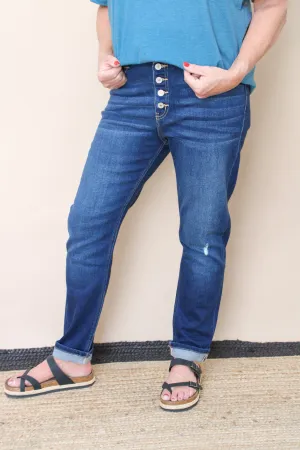 WAYLON HIGH RISE SKINNY STRAIGHT JEAN