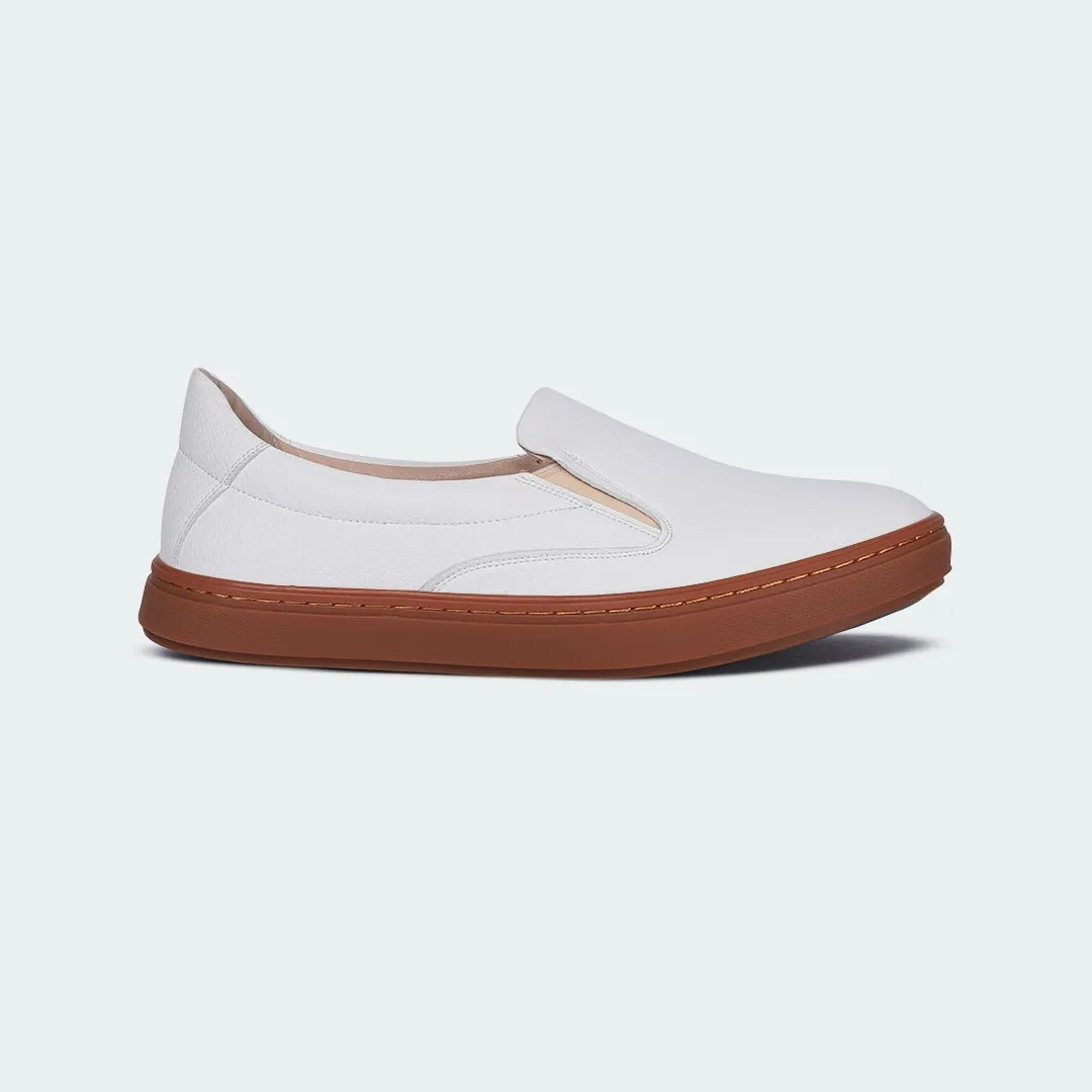 White Casual Slip-on Shoes for Men (COBALT 669SK)