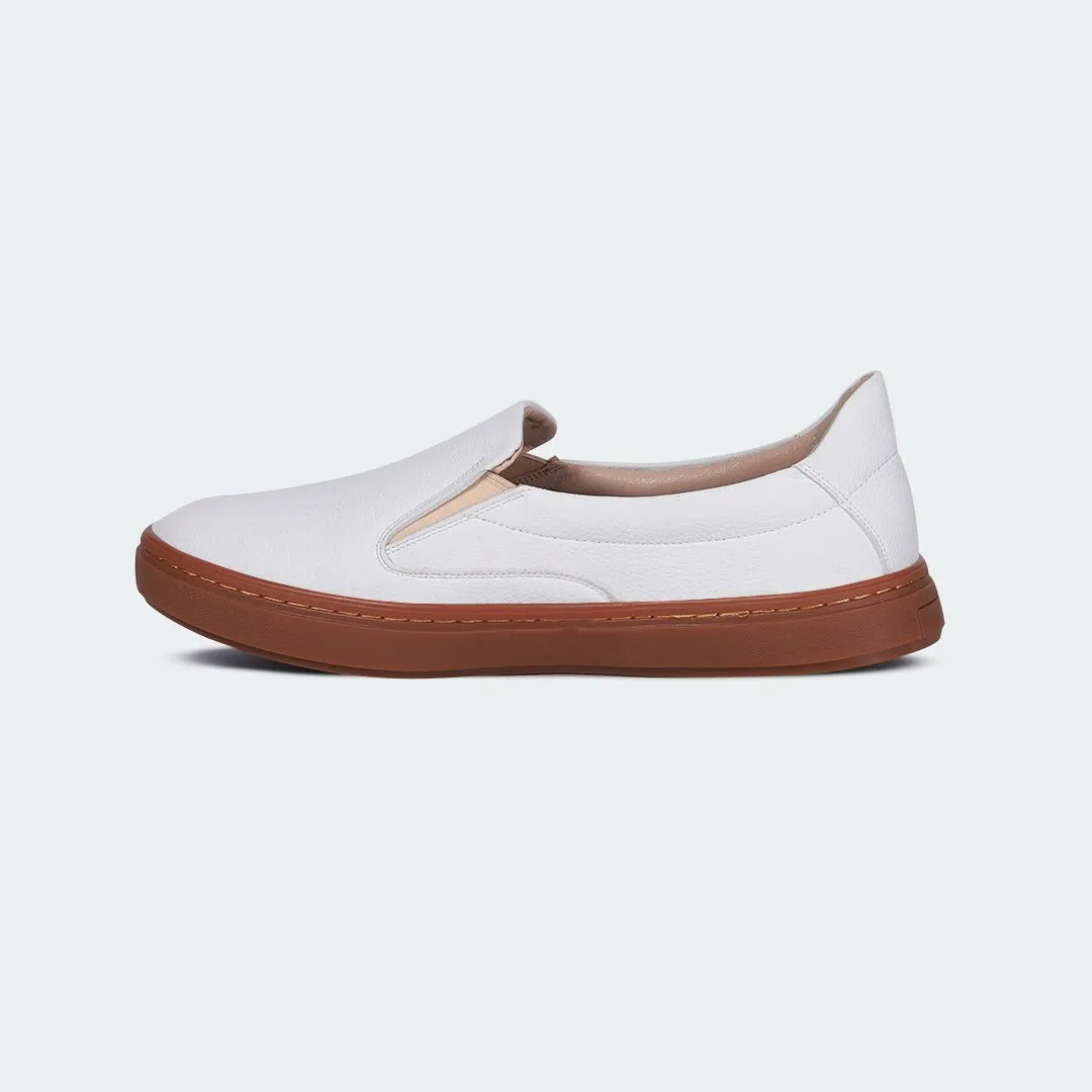White Casual Slip-on Shoes for Men (COBALT 669SK)