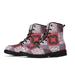 Womens Upgraded Black Outsole Leather Boots