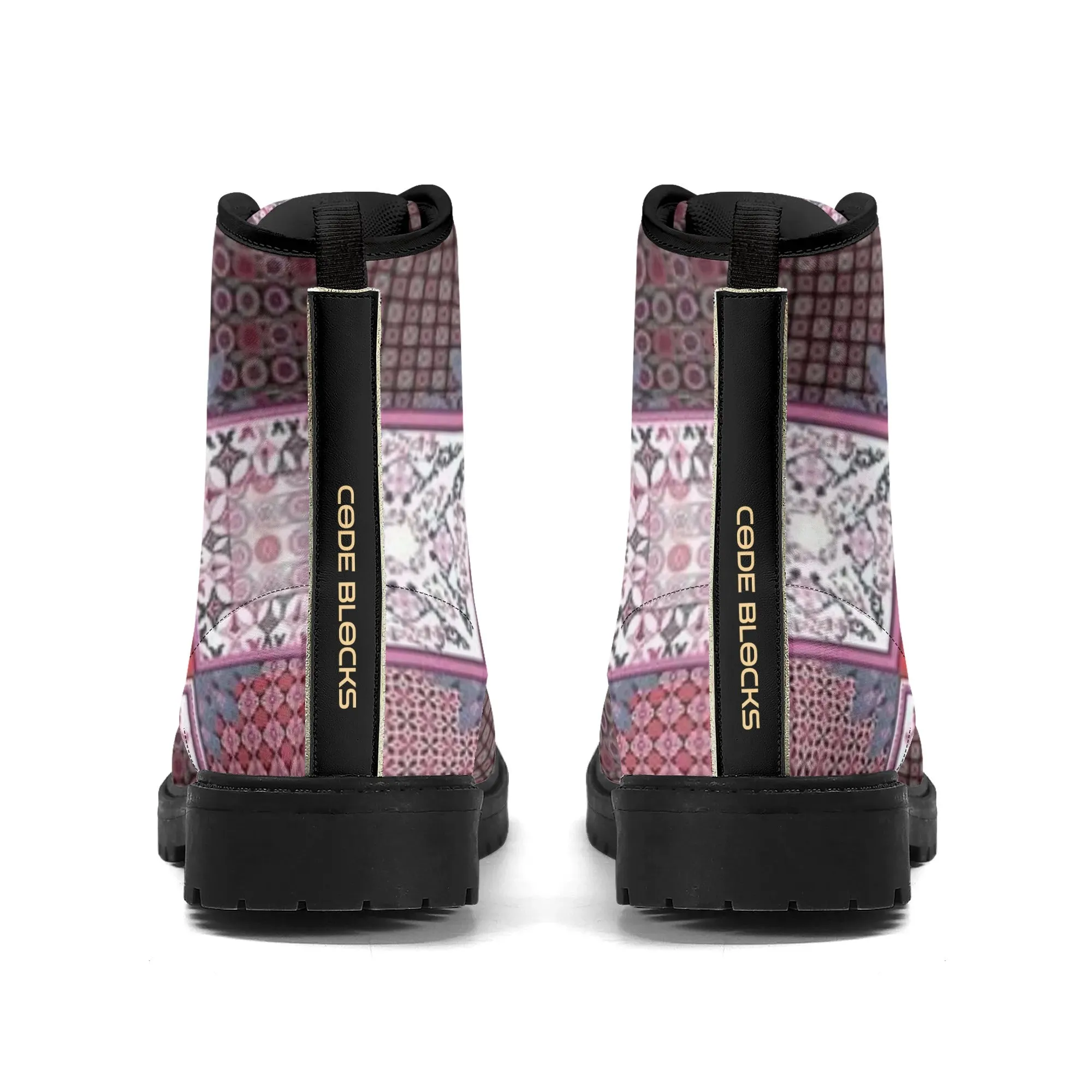Womens Upgraded Black Outsole Leather Boots