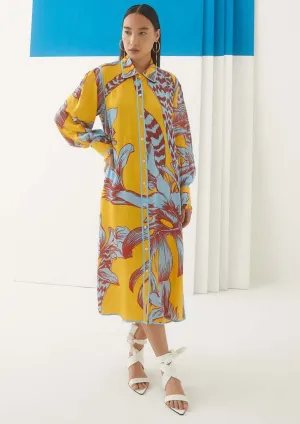 Yellow Aphrodite Shirt Dress