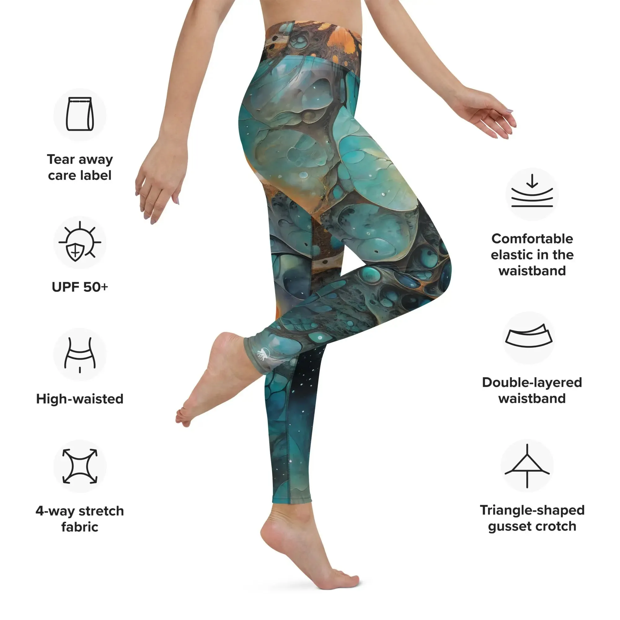 Yoga Leggings Chthonic Echoes